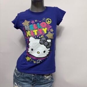 Hello Kitty Y2K Shimmer Baby Tee